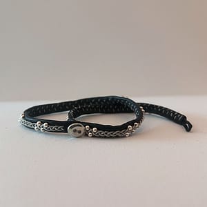 Dubbel läderarmband